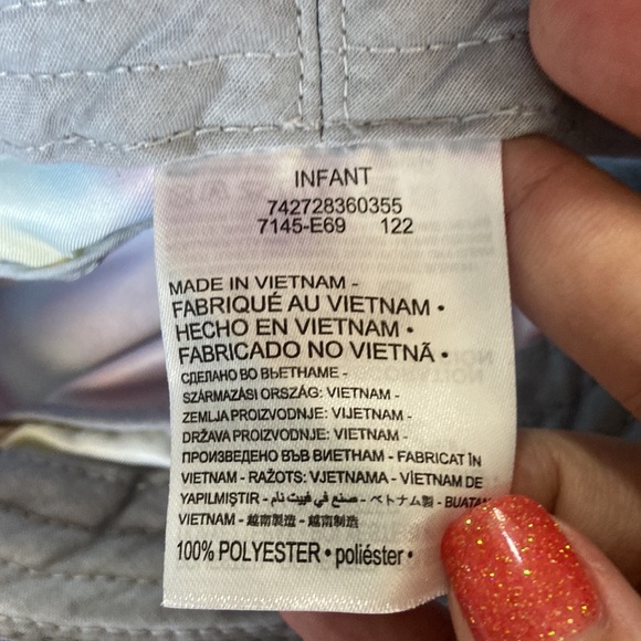 Hurley rainbow tie dye bucket hat OS infant beach tropical summer California - Picture 9 of 10